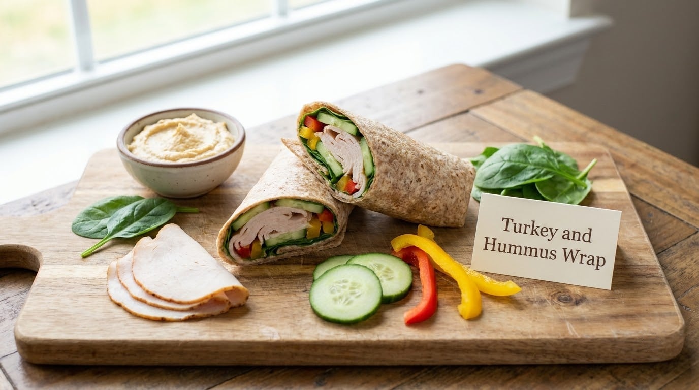 Turkey and Hummus Wrap