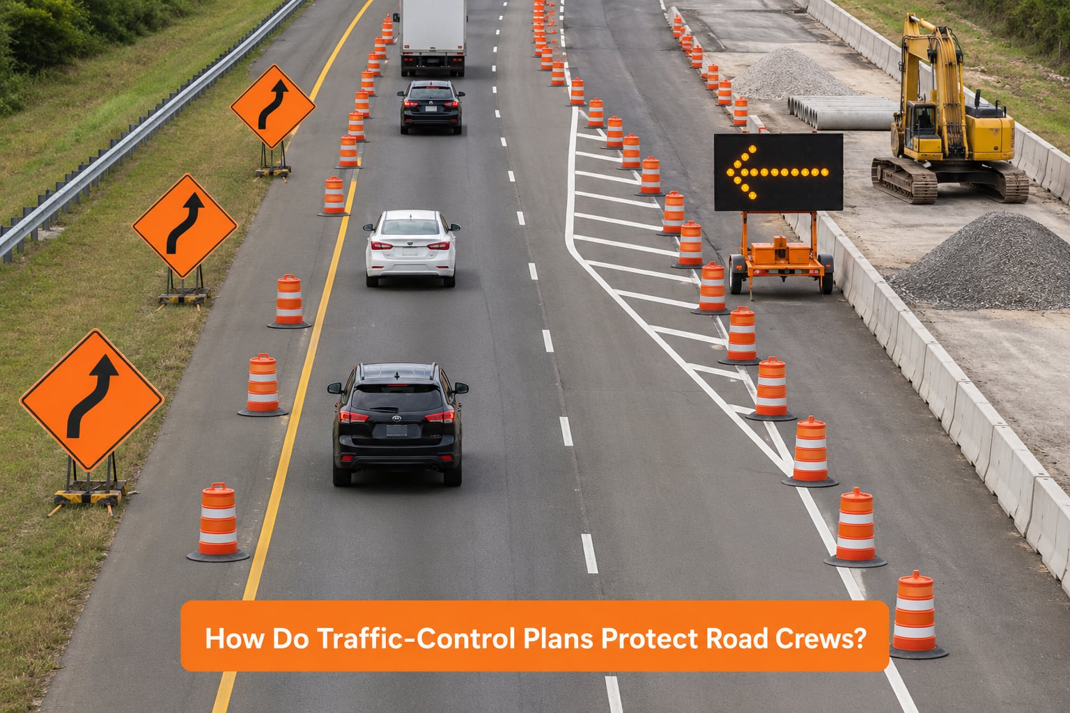 How Do Traffic-Control Plans Protect Road Crews?